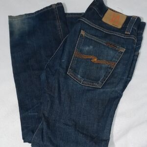 Nudie Jeans Co Slim Jim Made In Italy Men's 32/32 Blue Jeans